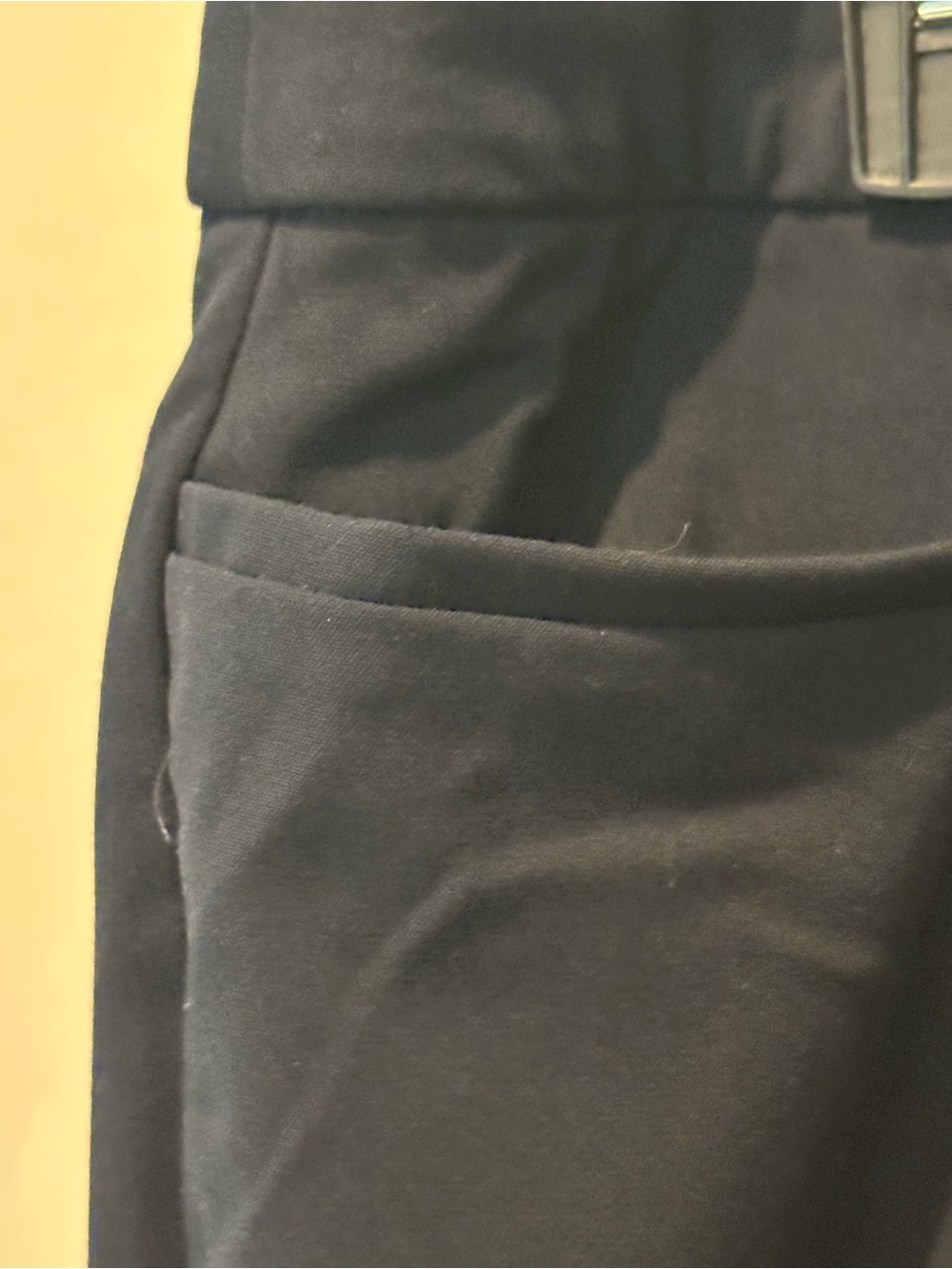 Kim Rogers Black Straight-Leg Pants with Front Side Pocket Size 20W